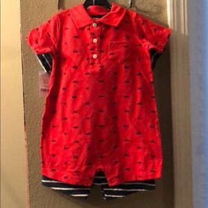 2 24 month old rompers